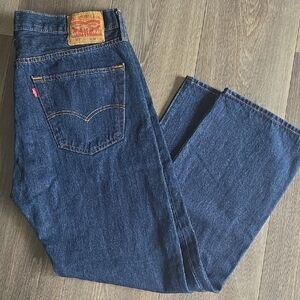 Levi's 501 W36 L30  Men's Dark Blue Bootcut Jeans